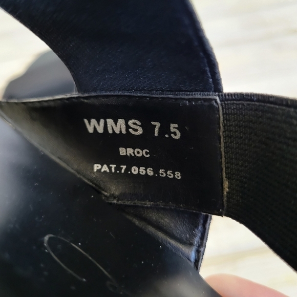 Report by Signature Broc Elastic Strappy Platform Sandals Women's Size 7.5 Black - Picture 8 of 10